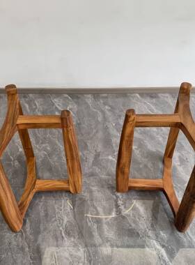 美胡桃架木纯南实木XTH桌桌腿支餐桌书画桌茶脚架