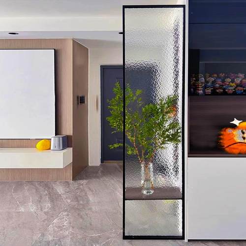 隔风屏卫间生防水铁艺玻璃断的实木正对入户门不锈钢浴室PAY客厅