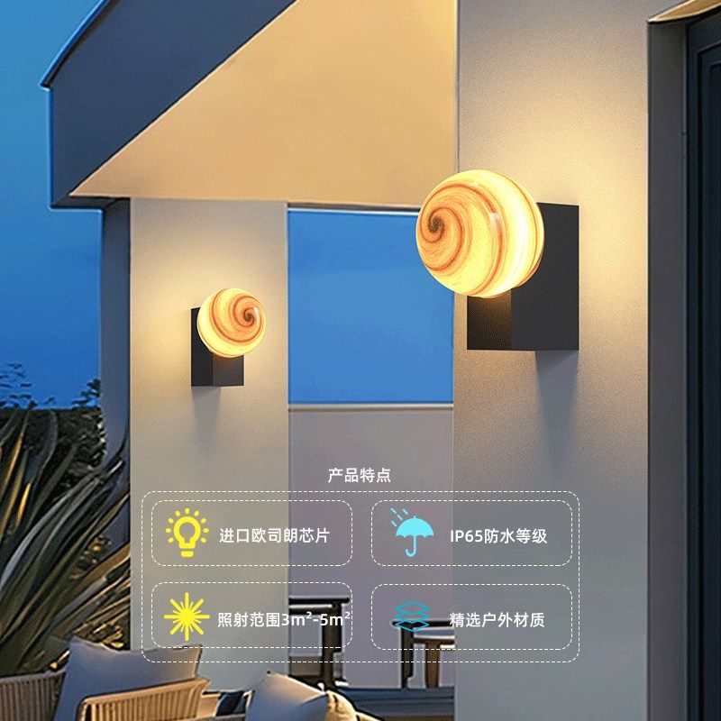 户外防水壁灯庭院简约圆球灯别墅月球星球壁灯人体感应过道星空灯,家装灯饰光源,户外壁灯,淘宝优惠券,粉丝福利购,淘宝优惠卷