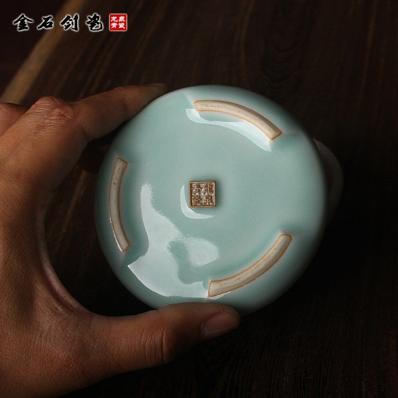 陶瓷高盖三足印泥盒篆刻朱砂贡砂红色印章盒书画书法冰裂高顶瓷缸,文具电教/文化用品/商务用品,文房四宝,淘宝优惠券,粉丝福利购,淘宝优惠卷