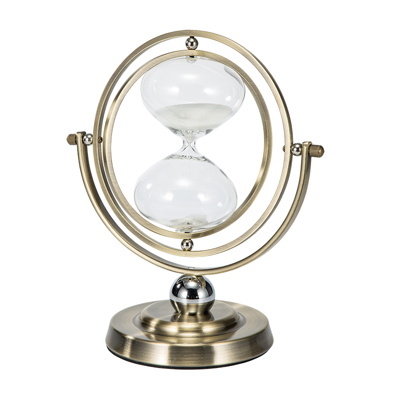 地球仪时间沙漏计时器摆件创意个性生日礼物客厅办公桌家居装饰品