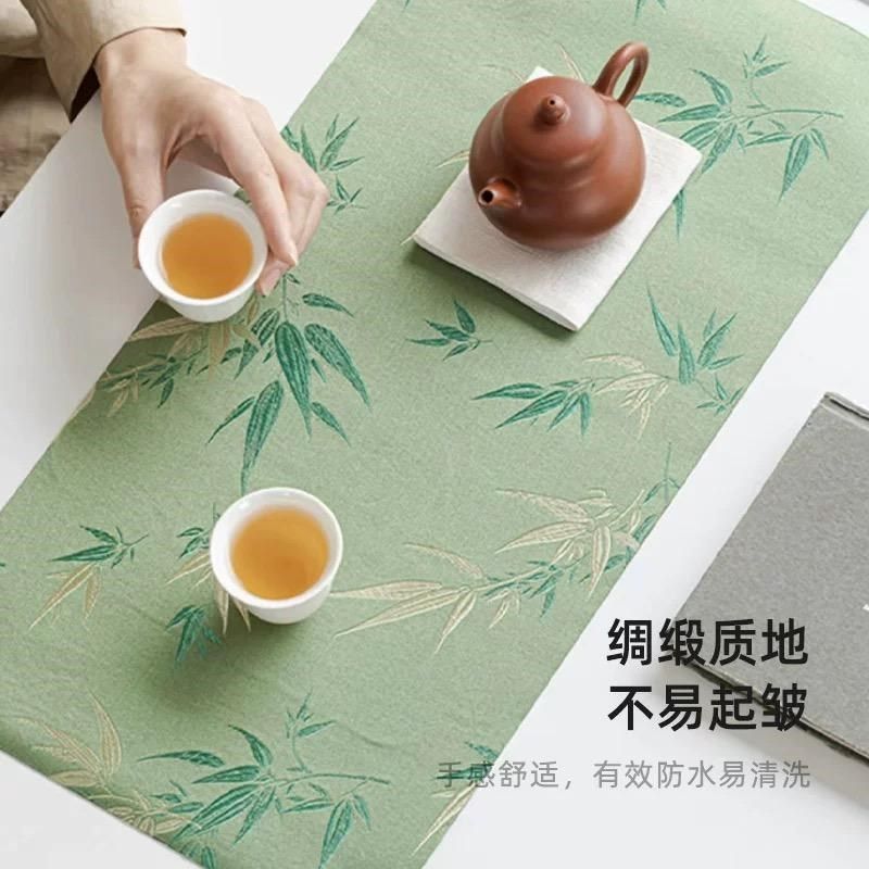 新中式云锦织锦茶席垫子茶桌禅意桌布桌面高端防水吸水干泡大茶巾,居家布艺,茶席,淘宝优惠券,粉丝福利购,淘宝优惠卷