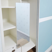 衣柜镜子推拉镜内置穿衣镜旋转伸缩折叠滑轨隐形内装 试衣镜全身镜