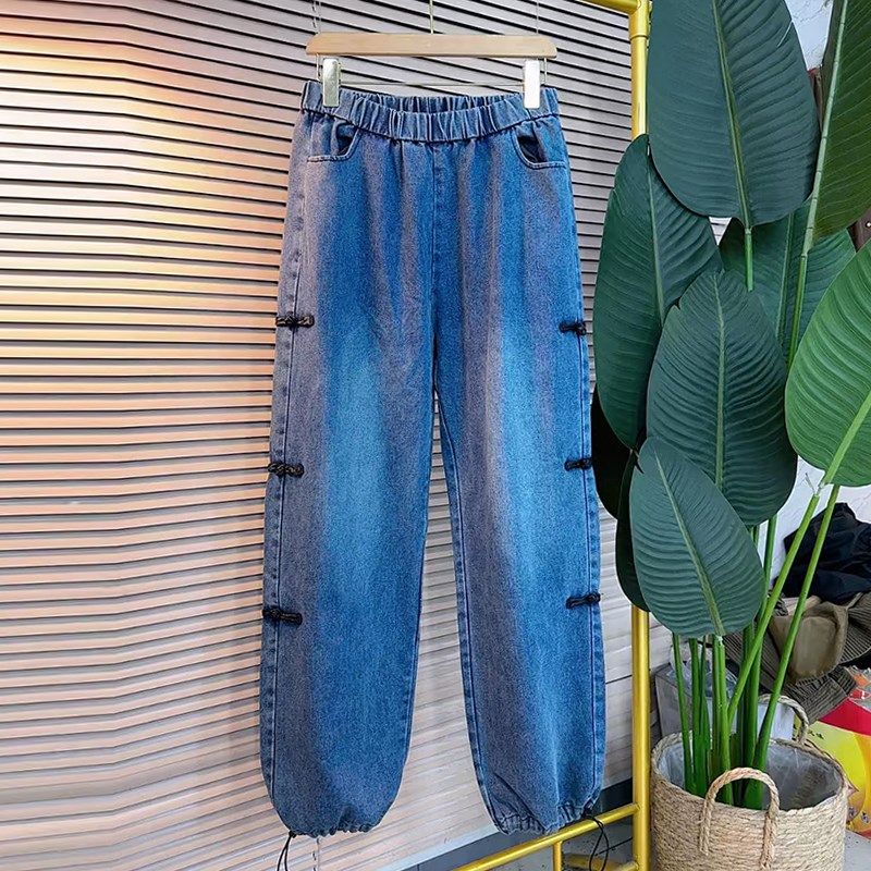 大码女装立领牛仔马甲打底衫长裤三件套胖妹妹时尚新中式显瘦套装,女装/女士精品,大码套装,淘宝优惠券,粉丝福利购,淘宝优惠卷