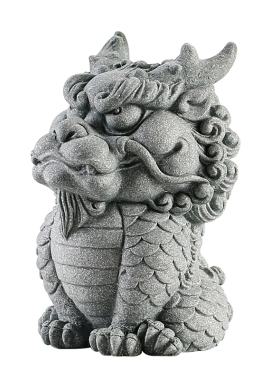 中式瑞兽麒麟动物茶宠摆件青砂石创意鱼缸造景客厅软装乔迁送礼品