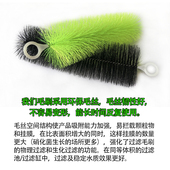 精品毛刷锦鲤鱼池过滤材料底滤消音培菌净水黑色不锈钢304十字刷