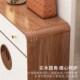 凳储物柜 柜一体靠墙家用门口门厅柜客厅换鞋 新中式 实木框玄关柜鞋