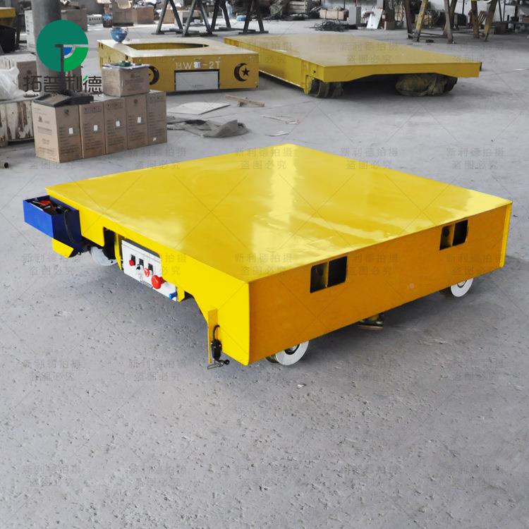 车间工件搬手遥控搬运电车电动PCW平运板运输车轨动道供地轨平板