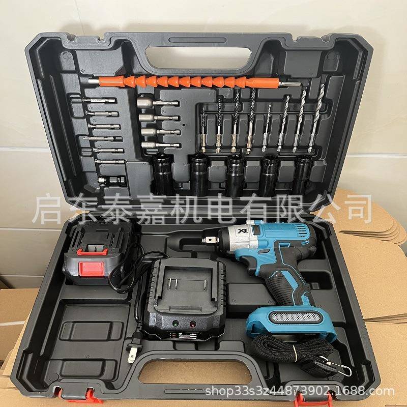 电大功无刷电率动扳手大KWI扭力木工汽修工具锂起充电式冲击扳手