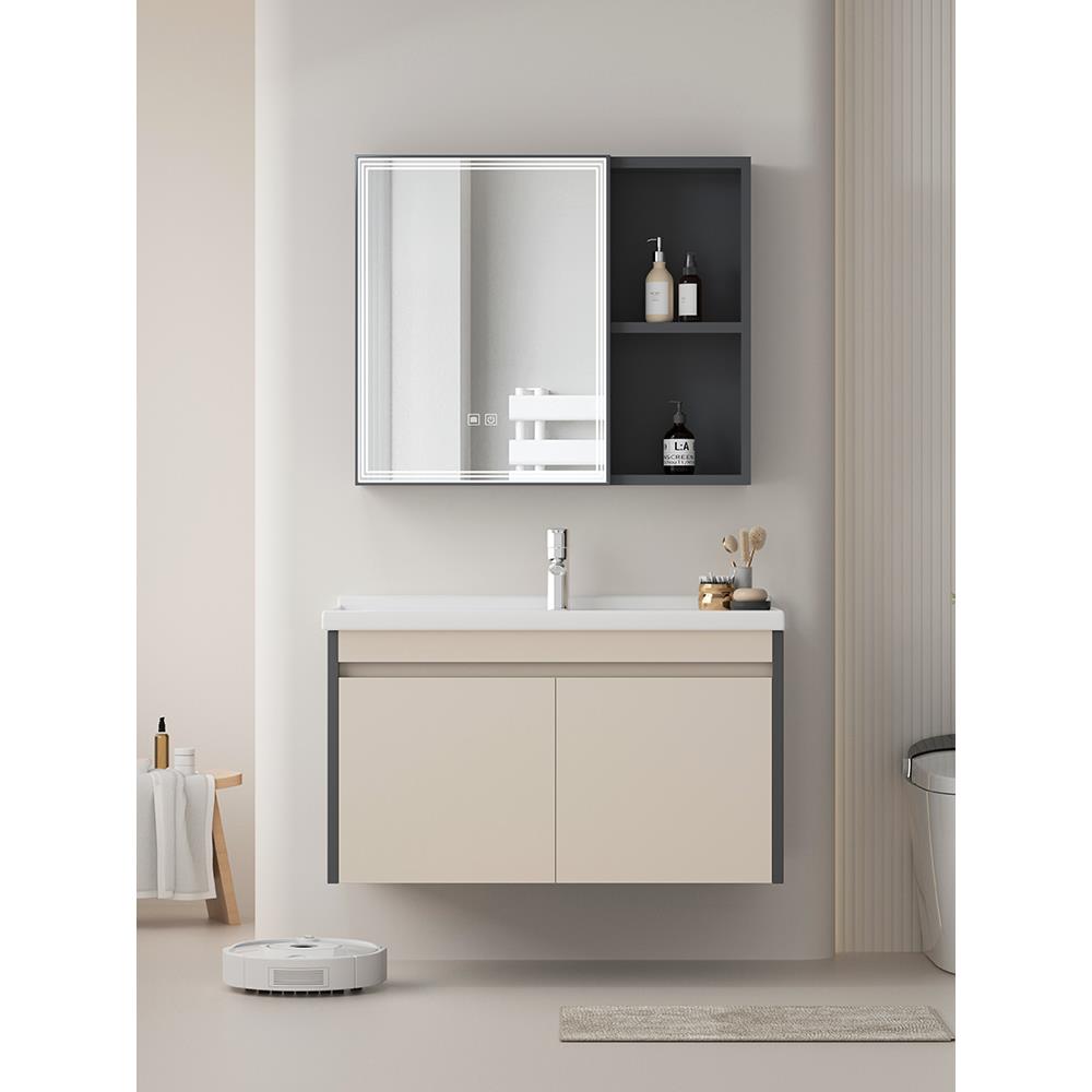 洗m629y奶油风铝蜂窝现代简约卫生间洗手洗脸体瓷漱台一陶盆浴室