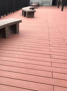 塑木家空板心地板木塑产品厂户外地防水滑CED防栈道露台木地板