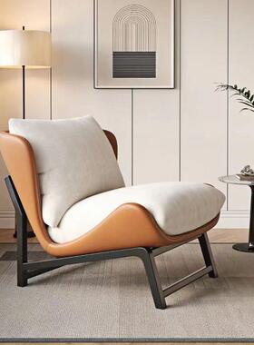 式意9768轻奢极简公沙发客厅寝酒室简约办室店主卧懒人沙发休闲沙