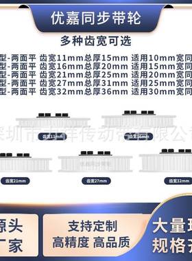 同步带轮键XL50齿646F型齿宽11内孔56免810121A415齿形带同步轮