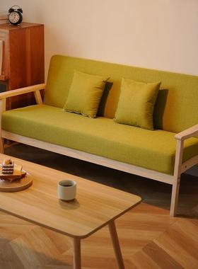 套装简易客厅现代简约沙组发茶几合布艺公沙456456发租房办出小户