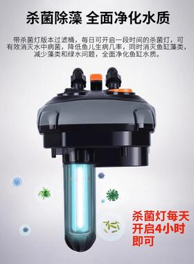 松宝过滤桶鱼外置过滤器过合滤系统水下泵滤筒净ICJ水循缸环三一