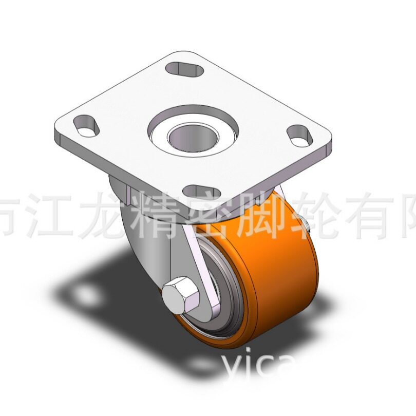 江龙PU聚氨酯重型脚轮650kgs