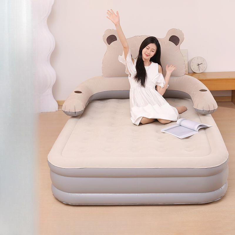 AMP充床气高加加厚家用双人折叠户外地铺单人露营加厚气垫床便打