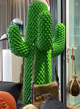 大摆利潮流巨型仙人掌EMT衣帽意架绿色新客款落地大件网红家居厅