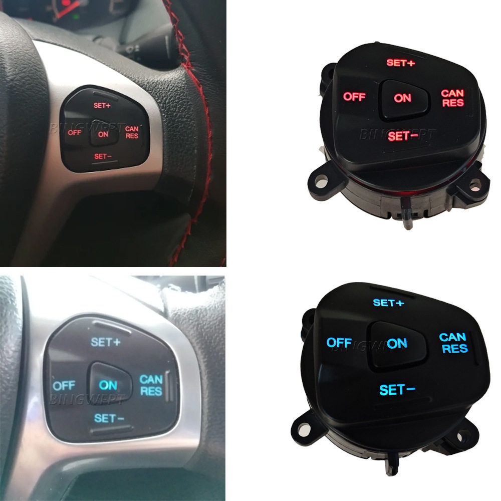 适用福特MK7MK8翼搏福睿斯新嘉年华多功能方向盘按键定速巡航改装