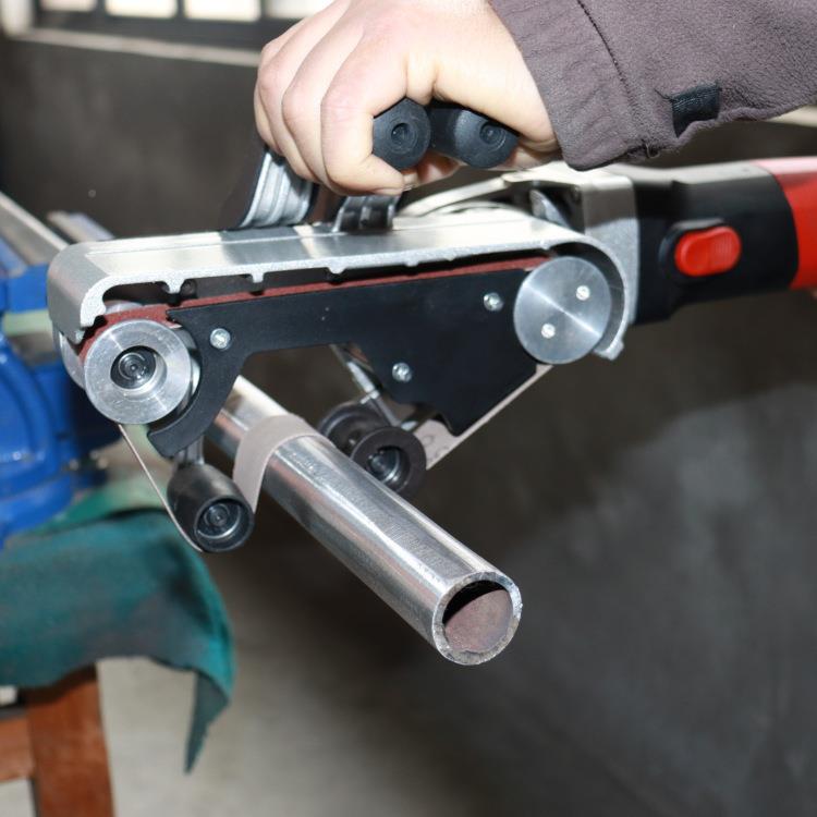 圆管拉丝机GX5588-4圆管抛V光2机砂带机不锈钢圆抛管机打磨机1外1