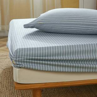 yt0F7669788纯棉老粗布床笠罩单10全x棉儿童床罩防尘罩床垫套保护