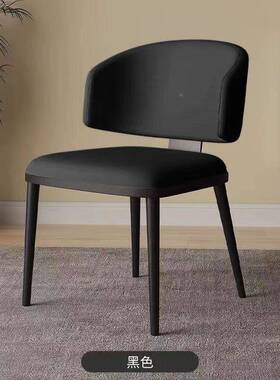椅猫抓皮餐洽会客区现代端ZOP简约高家谈用餐桌椅子酒店餐厅靠背