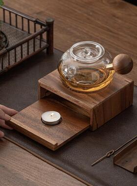 胡茶保桃木温炉蜡加热茶壶温tb-75863底烛座
