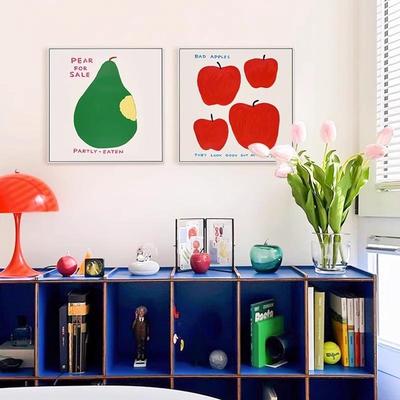 色趣味餐厅墙壁挂画多巴胺术客厅装20250622彩饰画小餐众艺家居饭