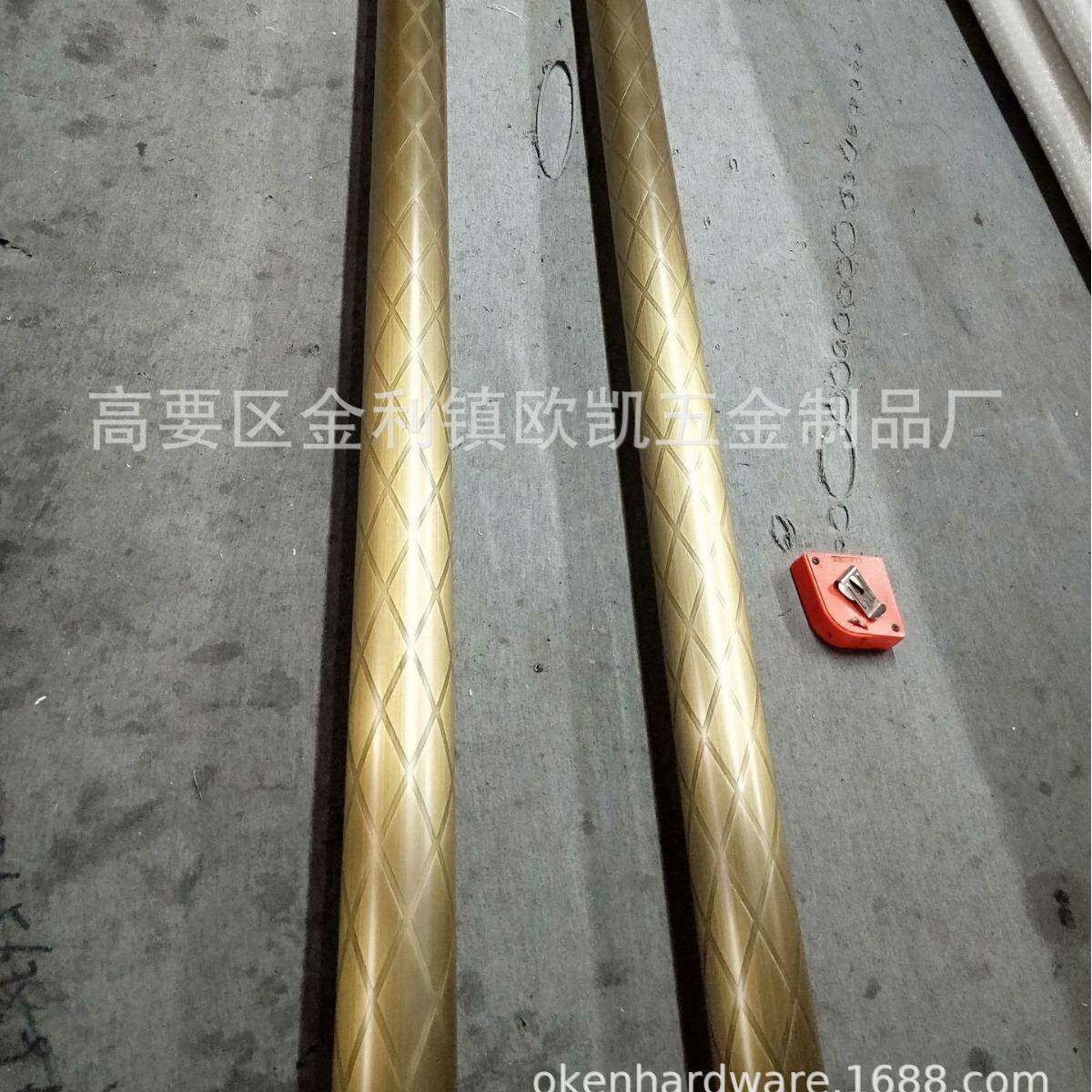 酒大纹门拉手式中不锈钢玫瑰金实木双色木店门拉IJF手把手