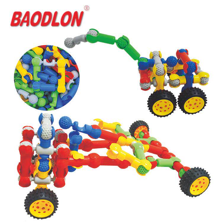 A900ODLON具宝龙玩骨架赛车B德积木幼儿园桌面玩具