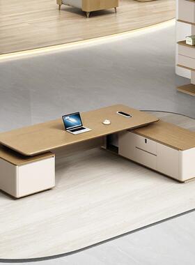 老桌IMQ板桌办公大椅组合简约现代轻奢高档总裁董事长家办公室具