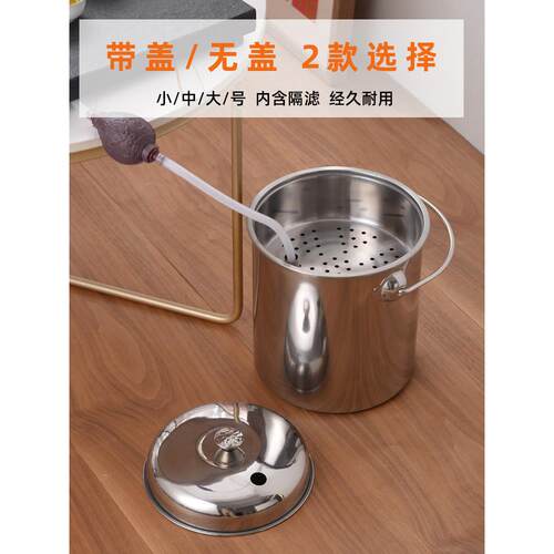 茶桶茶RET桶不锈钢水桶茶台渣大容量排废水茶桶干湿分离垃圾桶