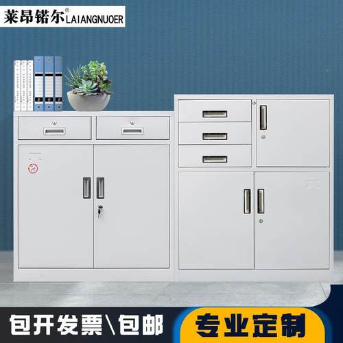 办公室资文件24斗多层抽格屉柜料12凭证收纳柜带锁铁皮柜011工柜