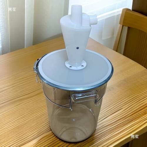 小型旋风粉PMA尘收尘集器透明密风封木工旋风粉尘集器旋桶分离器