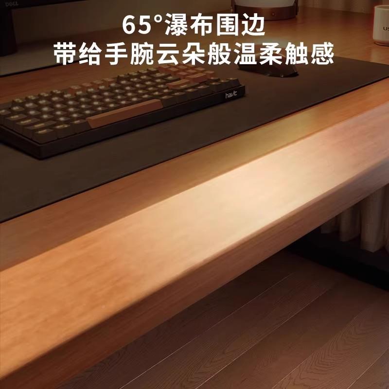 桌双人电脑台式实木书桌室家用成全AA86人办公桌大板桌子简卧易工