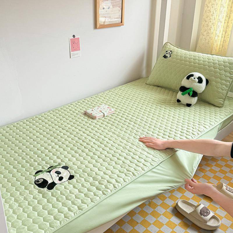 上夹下铺学生宿舍防水类床笠a大豆棉单人478床罩人家用双床垫保护