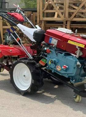 柴油八马水冷旋耕机KRH四驱后旋耕田松土地机力旋除草机