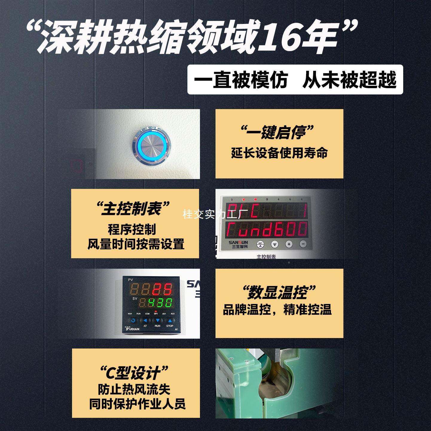 生智科纯电动热缩管烘烤收缩加热风459机工热业级吹小型风秒烘三