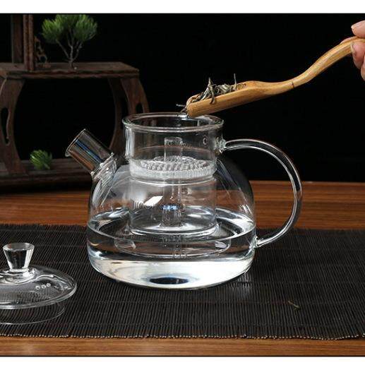 大静高硼硅玻璃四代茶壶蒸煮茶948一体加厚容量煮和茶器泡花壶可