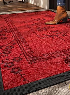 ?别F$p$p#gb墅红色地垫入子户门垫门大门脏加厚户外防滑垫家用进