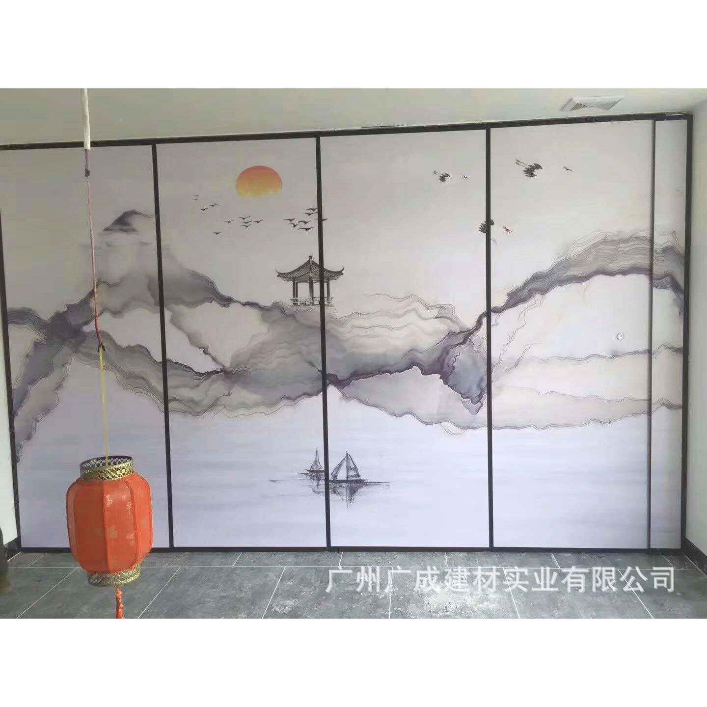 厦门酒店门移活办动隔断活饭墙店折叠门公85型室隔音屏风餐厅旋转