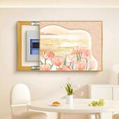 花海电表箱画装 饰画JK10061打孔奶油风免新款 配电箱多体信号媒线