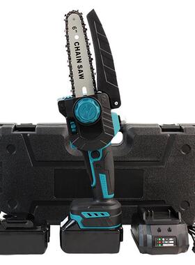 充电式锂电链锯户外手持便携线48738园木林跨木工伐修枝境通用牧