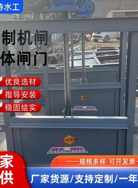 不锈钢机家20769闸一体闸式板门气电动插闸门渠道钢闸门厂钢制闸
