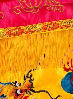 01桌桌围金玉满堂堂八仙桌围佛案布裙明桌裙龙神凤福台围