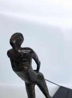 北欧2书房家居装饰品摆件树脂个性塑家物具客厅办公室雕抽摆像人