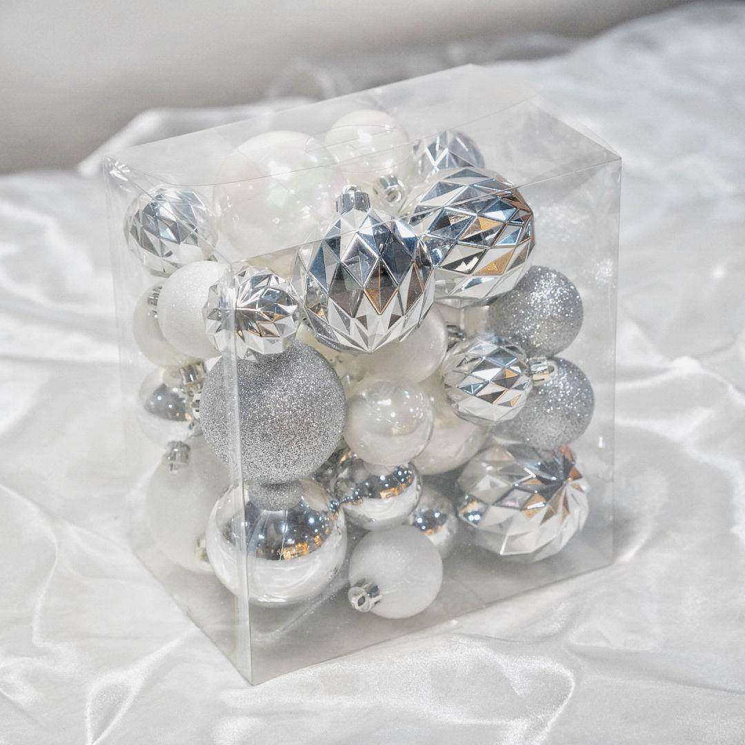 圣诞4+cm银色白色懒201红人diy组合异形圣诞节日装6饰网球挂件一