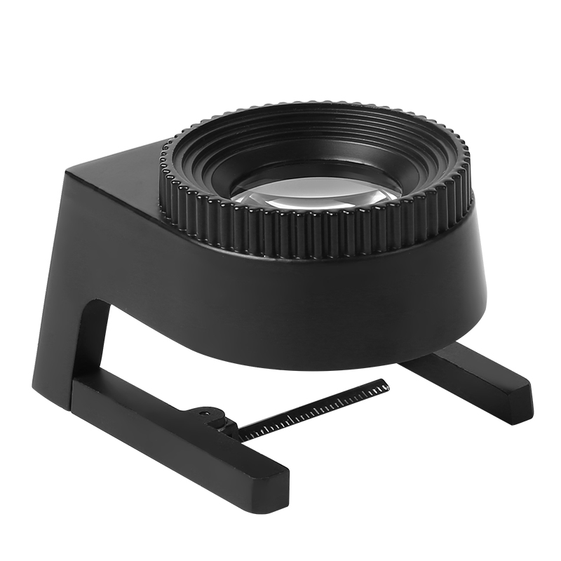 台式放大镜看布料密度经向高清照布镜50倍带灯刻度网点印刷扩大镜