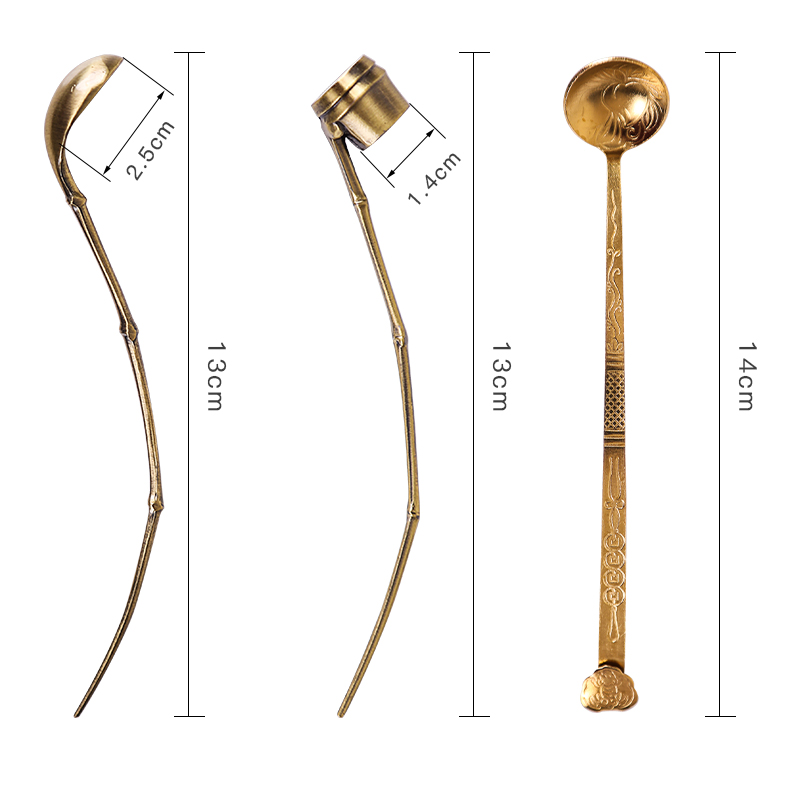逸兴斋铜水勺砚滴加水滴水研磨墨条砚台加水水丞水盂铜勺子小文房