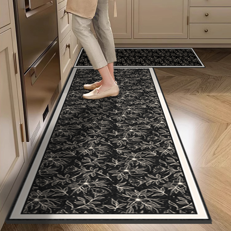 2023新款厨房地垫可擦免洗防滑垫矽藻泥长条地毯门口定制耐脏脚垫